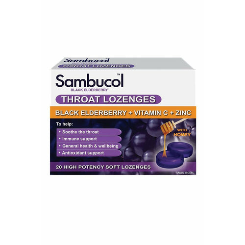 Sambucol Throat Lozenges 20s - Fairy springs pharmacy
