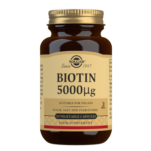 SOLGAR Biotin 5000mcg 50 Capsules