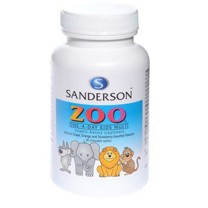 SANDERSON Zoo Kids Multi-Vitamin 90 Chewable Tablets