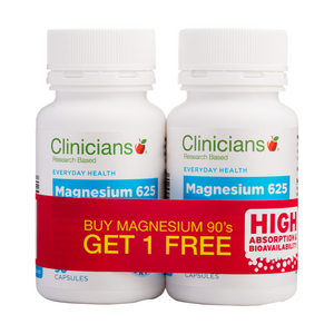 Clinicians Magnesium 125mg 90 cap - BUY 1 GET 1 FREE - Fairy springs pharmacy
