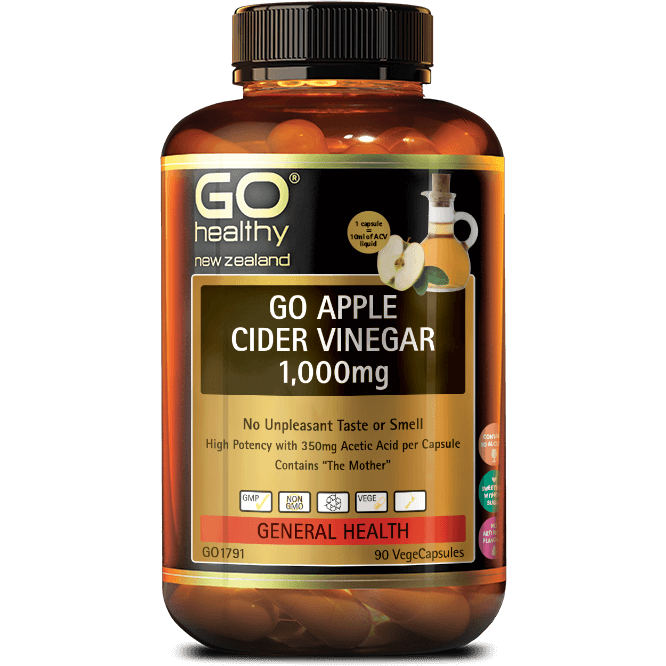 GO Apple Cider Vinegar 90 VegeCapsules - Fairy springs pharmacy