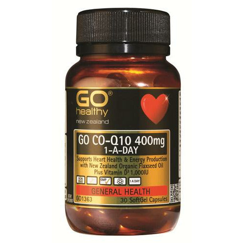 GO CO-Q10 400mg 1-A-Day 30caps - Fairy springs pharmacy