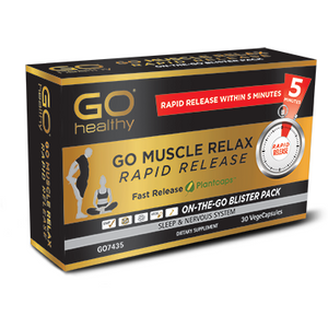 GO Muscle Relax Rapid Release 30 Capsules - Fairy springs pharmacy