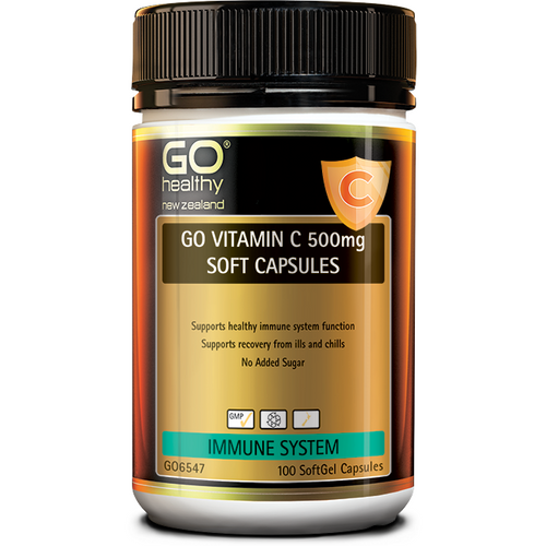 GO Vitamin C 500mg Soft Capsules 100 Capsules - Fairy springs pharmacy