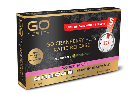 GO HEALTHY Cranberry Plus Rapid Release 10 VegeCapsules