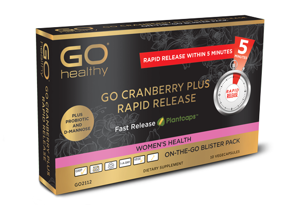 GO HEALTHY Cranberry Plus Rapid Release 10 VegeCapsules