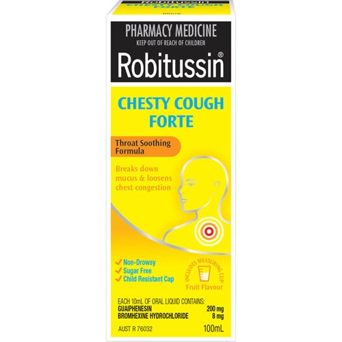 ROBITUSSIN Chesty Cough Forte 200ml - Fairyspringspharmacy