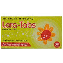 LORA-TABS Allergy & Hay Fever 30 tablets - Fairy springs pharmacy