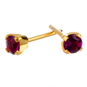February 3mm Gold Claw Earrings - Fairy springs pharmacy