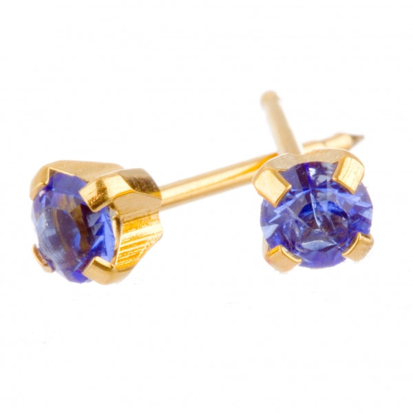 September 3mm Gold Claw Earrings - Fairy springs pharmacy