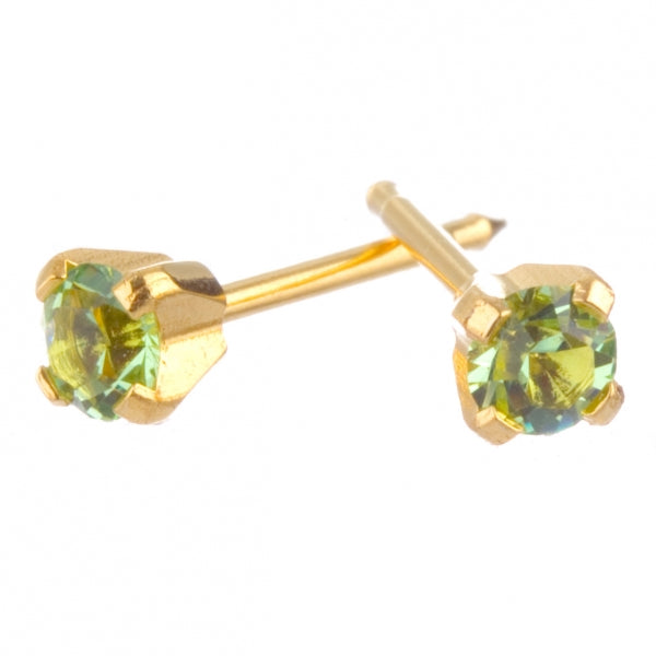 August 3mm Gold Claw Earrings - Fairy springs pharmacy