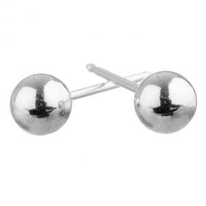 Silver Ball 5mm Earrings - Fairy springs pharmacy