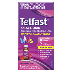 TELFAST Oral Liquid 60mL - Fairy springs pharmacy