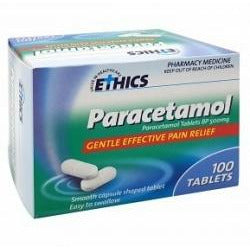 ETHICS Paracetamol 500mg 100 tablets - Fairyspringspharmacy