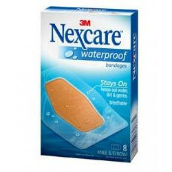 Nexcare Clear Waterproof Knee and Elbow - 8 pack - Fairy springs pharmacy