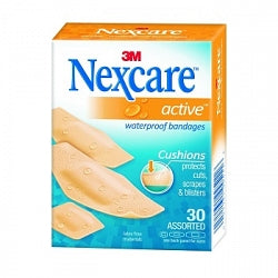 Nexcare Active Waterproof - Assorted 30 pack - Fairy springs pharmacy