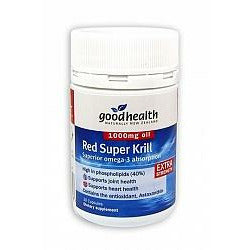 Good Health Red Super Krill 1000mg 30 Capsules - Fairy springs pharmacy