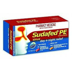 Sudafed PE Sinus Day + Night Relief Tablets 48 - Fairy springs pharmacy