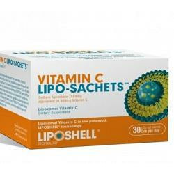 LIPOSHELL Vitamin C Lipo-Sachets 30 x 5g gel - Fairy springs pharmacy