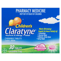 CLARATYNE Child Chew Bubble Gum 30 tablets - Fairy springs pharmacy