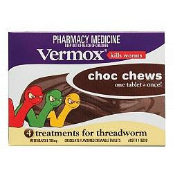 VERMOX Choc Chews 4 tabs - Fairy springs pharmacy