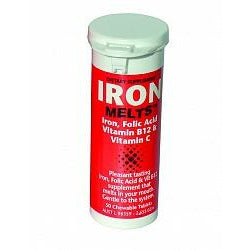 IRON MELTS 50 Chewable Tablets - Fairy springs pharmacy