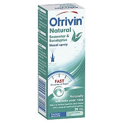 Otrivin Seawater & Eucalypt Spray 20ml - Fairy springs pharmacy