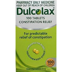 DULCOLAX 5mg 100tabs - Fairy springs pharmacy
