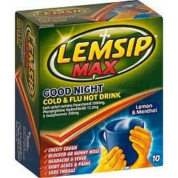 LEMSIP Max Goodnight Hot Drink 10 sachets - Fairyspringspharmacy