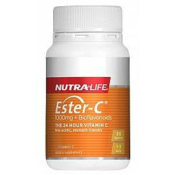 NutraLife Ester C +Bioflavanoid 1000mg 50 - Fairy springs pharmacy