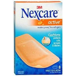 Nexcare Waterproof Knee and Elbow - 8 pack - Fairy springs pharmacy