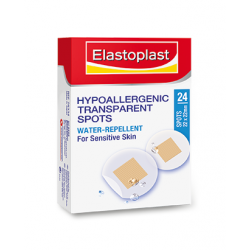 ELASTOPLAST Strips Transparent Spots 24 pack - Fairy springs pharmacy