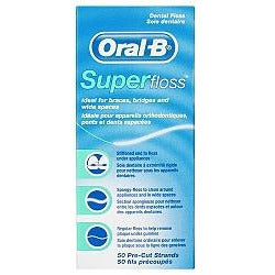 ORAL B Super Floss 50 Pre-Cut Strands - Fairy springs pharmacy