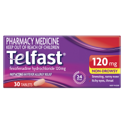TELFAST 120mg 30 tablets - Fairy springs pharmacy