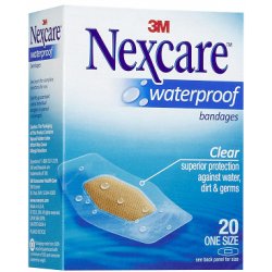 Nexcare Clear Waterproof - One Size 20 Pack - Fairy springs pharmacy