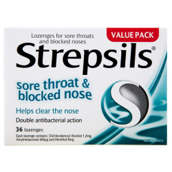 STREPSILS Sore Throat Block Nose 36 - Fairyspringspharmacy