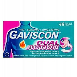 GAVISCON Dual Action 48 tabs - Fairy springs pharmacy