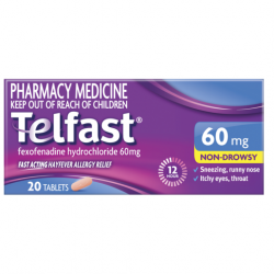 TELFAST 60mg 20 tablets - Fairy springs pharmacy