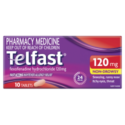 TELFAST 120mg 10 tablets - Fairy springs pharmacy