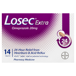 LOSEC Extra 20mg 14 tabs - Fairy springs pharmacy