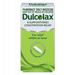 DULCOLAX Suppositories 10mg 6 - Fairy springs pharmacy