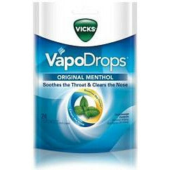 VICKS Vapodrops Original Menthol 24 - Fairyspringspharmacy