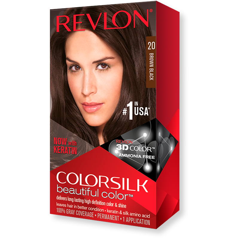 REVLON COLORSILK Hair Colour - 20 Brown Black