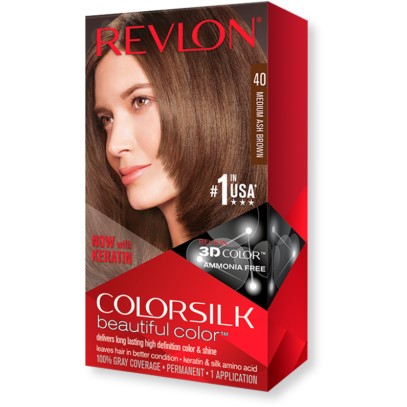 REVLON COLORSILK Hair Colour - 40 Medium Ash Brown