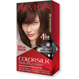 Revlon® ColorSilk Beautiful Color™ 032 Dark Mahogany Brown Permanent Hair  Color, 1 ct - Food 4 Less