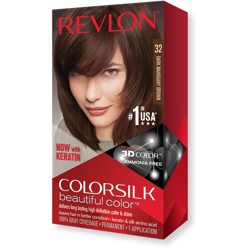 REVLON COLORSILK Hair Colour - 32 Dark Mahogany Brown